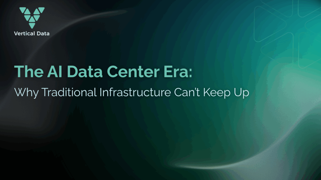 The AI Data Center Era: Why Traditional Infrastructure Can’t Keep Up