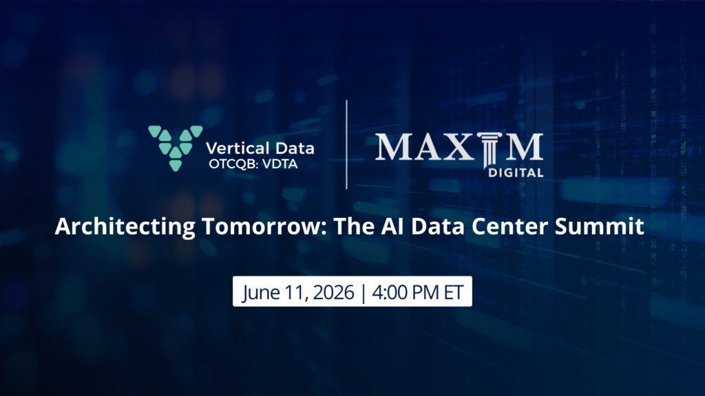 Vertical Data to Present at “Architecting Tomorrow: The AI Data Center Summit”