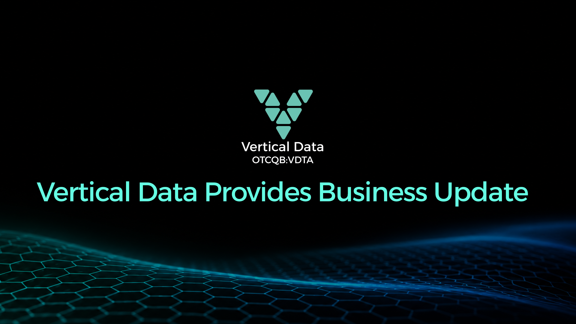 Vertical Data Provides Business Update